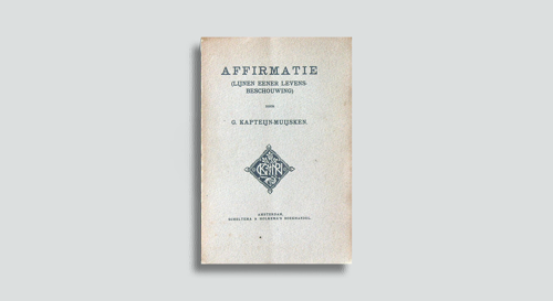 Titelblad van G. Kapteyn-Muijsken, Affirmatie. Lijnen eener levensbeschouwing